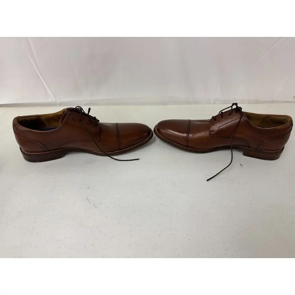 Florsheim Rucci Cap Toe Brown Leather Oxford Dress Shoe 13384NR-221 Men's Sz 10M